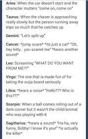 If these warnings aren't heeded and the situation persists, they then proceed to explode and let it all out. The Signs In Scary Movie Situations Know Your Future Aquarius Traits Zodiac Mind