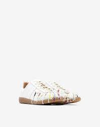 Margiela's new future range of sneakers combine experimental design with premium craftmanship. Maison Margiela Replica Paint Drop Sneakers Men Maison Margiela Store