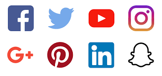 Color social media icons (40 icons) author: Social Media Icons Fire Within