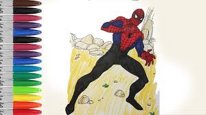 Spiderman appears for the first time in a 1962 comic book. Spiderman Turn To Spiderman Symbiotes Coloring Pages Sailany Coloring Kids Youtube