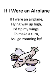 Itty Bitty Rhyme If I Were An Airplane Transportation Theme Preschool Transportation Songs Preschool Songs