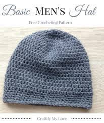 Basic Men S Hat Free Crocheting Pattern Easy Crochet Hat Patterns Mens Beanie Crochet Pattern Crochet Hats Free Pattern