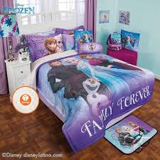 Foto De Juego De Edredon Con Borrega Frozen De Color Purpura Lila Y Azul De Frozen Comforter Sets Kids Comforter Sets Disney Comforter Sets