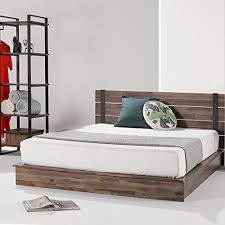 Zinus Brock Platform Queen Brown Farmhouse Goals After using a while , seems like he would like a. zinus brock platform queen brown