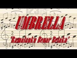 Umbrella Ramalanku Benar Belaka Lirik Youtube Umbrella Neon Signs Hanger