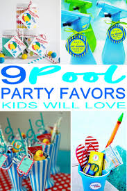 A beach themed pool party is a lot of fun! 9 Completely Awesome Pool Party Favor Ideas