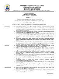 Semua dokumen yang menjadi syarat untuk penerbitan sk karang taruna unit rw. Sk Karang Taruna