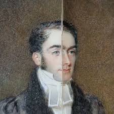 George Raphael Ward Portrait Miniature Rev. W. Frederick Wickham For  Restoration