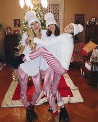 Sisters In Our Matching Christmas Jammies In This Picture Aurora Is Probably About To Complain Christmas Jammies Matching Christmas Jammies Olivia Culpo