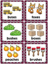 Singular And Plural Nouns Sort Pocket Chart Activities For S Es And Ies Suffixes