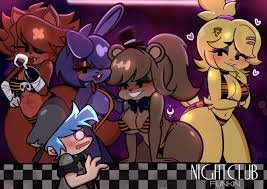 five nights at freddys, fredinas nightclub, friday night funkin, bonfie,  bonnie (cally3d) - R34 Vault