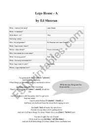 Well, it's march 10th, it's bucky's birthday and you try to celebrate with him. Lego House By Ed Sheeran Esl Worksheet By Psrates