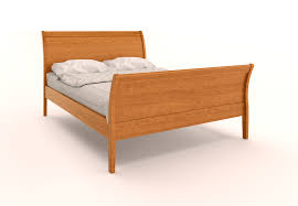 Customize online with your choice of cherry or walnut wood or the two tone wood design shown. High Footboard Sleigh Bed Ab14 Hf Vermont Made Furniture