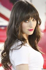 Zooey deschanel hairstyle does not like to follow hair trend right now, she prefers with retro hairstyle. Zooey Deschanel Rimmel London Picture On Visualizeus Zooey Deschanel Hair Hair Styles Long Hair Styles