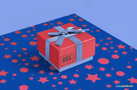 Mailing box free mockup in hand to showcase your packaging design in a photorealistic look. Gorgeous Free Gift Box Mockup Psd Zippypixels