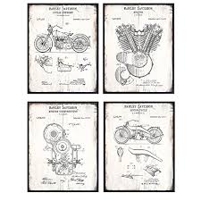 See more ideas about harley davidson gifts, harley davidson, harley. Amazon Com Original Us Patents Of Harley Davidson Motorcycles 8x10 Art Set Sign Style Photo Pictures For Office Garage Man Cave Or Bar Wall Or Home Decor Cool Gift For
