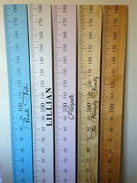 Baby Pink Timber Personalised Height Ruler Height Chart Your