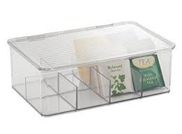 Mdesign Teebox Mit Deckel Stapelbare Teekiste Mit Acht Fachern Fur Verschiedene Teesorten Ubersichtliche Und Frische Teeaufbewahrung Aufbewahrungsbox Binz