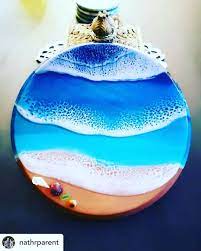Artworks Resin Canada On Instagram Such A Well Done Resin Ocean Wave Piece By Nathrparent Using Artworks Resin Totally Lovin Ocean Art Ocean Waves Artwork
