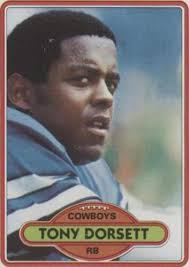 1980 Topps Tony Dorsett Dallas Cowboy RB 330