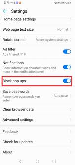 Cara tutup pop up blocker google chrome this puts the extension at an advantage in terms of accuracy and lightness beyond your average popup and ad blocker and it works smoothly alongside other extensions is easy on cpu and memory and works complementary to other. How To Disable Enable The Pop Up Blocker In Huawei Browser Huawei Support Philippines