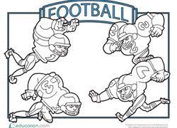 These free coloring pages for kids and adults will keep you busy for hours. Football Coloring Pages Printables Education Com