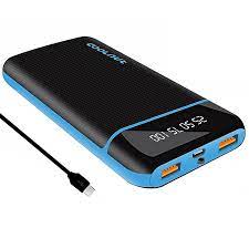 Shop online for power banks at amazon.ae. Coolnut 20000 Mah Qc Quick Charge 3 0 Fast Charging Power Bank With 18w For Iphone Samsung One Plus And All Smartphones With C Type Cable Amazon In Electronics