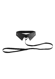 Ouch Classic Collar With Leash Black 2019