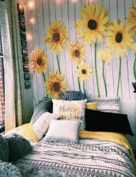Sunflower Days Tapestry Home Decor Bedroom Aesthetic Rooms Yellow Room