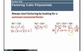 1 5 factoring a cubic polynomial ax 3 bx 2 cx d special. Howto How To Factor Cubic Polynomials Soap Cute766