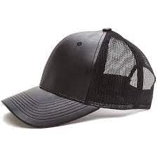 Cap Me Off Faux Leather Trucker Hat 12 Liked On Polyvore Featuring Accessories Hats Black Mesh Back Snapback Hats Trucker My Polyvore Finds
