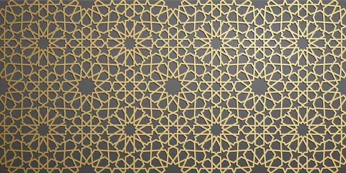 Islamic geometric art reflects the infinite order of the universe., AI generated