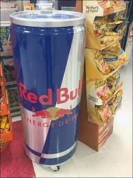 Redbull Rolling Point-of-sale Cooler Red Bull Beverage Cooler Point Of Purchase