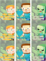 I made these valentine's with kids in mind, but they are great valentine printables for adults too! Valentine S Day Minecraft Printables Free Kindness Cards Natural Beach Living