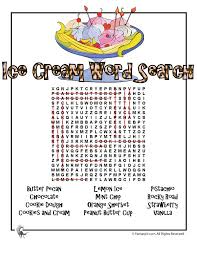 ice cream word search answer key woo jr kids activities children s publishing