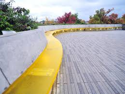 A Prominent Feature Of This Project Is A Sinuous Yellow Bench Which Responds To An Import Landscape And Urbanism Urban Landscape Design Landscape Architecture
