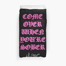 Lil Peep Come Over When You Re Sober Merch Come Over When You Re Sober Lil Peep Pink Lil Peep Merch Duvet Cover By Shoxio In 2020 Lil Peep Merch Duvet Covers Pink