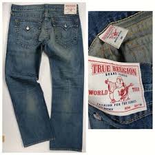 TRUE RELIGION Jeans mens RICKY straight leg 38 x 35
