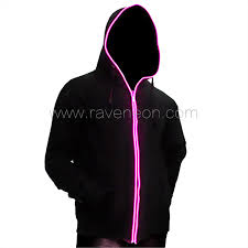 Light Up Hoodie El Jacket Led Collections Glow Products From Rave Neon