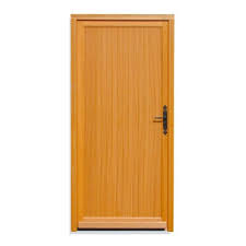 Porte De Service Bois Exotique Alex 215 X 90 Cm Gauche Materiauxnet Com