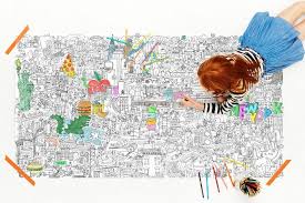 These things that technology can sometimes impede in children, with parents who are looking for something. Fight Boredom With A Huge And Hugely Fun Coloring Poster Coloring Posters Art Activities For Kids Artsy