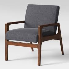 You Don T Have To Spend A Fortune To Have Modern Accent Chairs Check Out These Affordable Gray Chairs That Wo In 2020 Wood Arm Chair Modern Accent Chair Blue Armchair