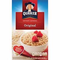Cereals quaker quick oats dry nutrition facts calories for best results be sure to enable the option to print background images in. Quaker Oats Instant Oatmeal Variety Pack 52 Count 74 6 Oz Ebay
