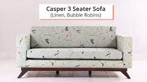 Three Seater Sofa Casper 3 Seater Sofa Design By Wooden Street Three Seater Sofa Bed Three Seater Sofa Wooden Sofa Designs