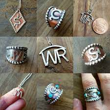 Custom Brand Ring Cattle Brand Ranch Brand Monogram Ring Jewelry Branding Authentic Turquoise Jewelry Cattle Brands