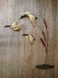 Vintage Flying Mallard Ducks And Cattails Wall By Jacquieandjacque 95 00 Duck Decor Decor Vintage Halloween