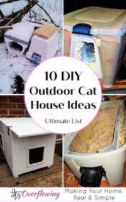 10 Diy Outdoor Cat House Ideas To Build Cheaply Outdoor Cat House Outdoor Cat Shelter Cat House Diy
