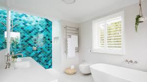 These stunning bathrooms , ranging in everything from teal to navy, will inspire you to add a blue hue to your space. Shop Bathroom Tiles Shower Flooring Wall Tile Available