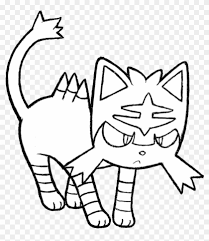 This tile is mostly a combination of cadent and dragonair, a pattern created by norma burnell. Litten Pokemon Coloring Pages With 28 Collection Of Pokemon Colouring Pages Litten Clipart 1348388 Pikpng