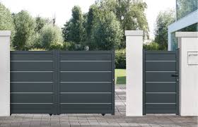 Cornière pvc gris alu 20x20 longueur 1m. Portail Coulissant Aluminium Gris Anthracite Aracaju L 3 X H 1 76 M Brico Depot